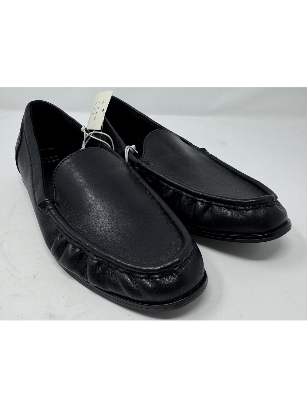 A New Day Women's Black James Rouched Loafers with Memory Foam Insole Size 9
